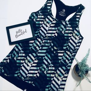 💝 Black & Green Active Tank Top